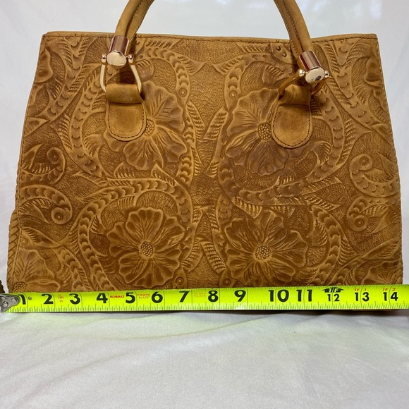 Leather Tooled Purse - Picture 2 of 6